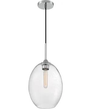 10"W Aria 1-Light Pendant Polished Nickel