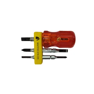 6 in 1 Multibit Stubby Reversible Screw Driver Set STB-330