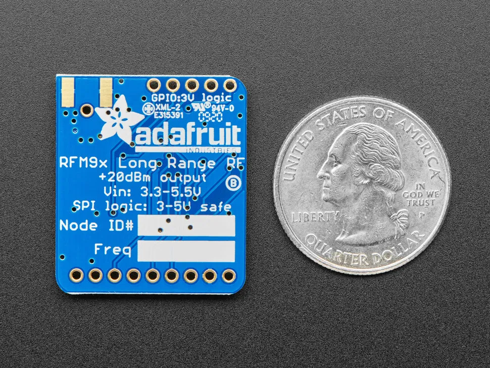 Adafruit RFM96W LoRa Radio Transceiver Breakout - 433 MHz