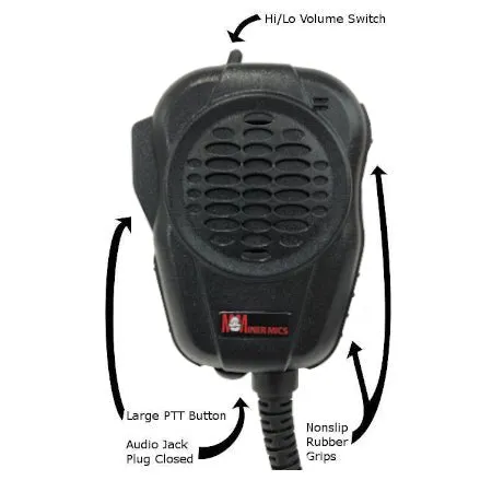 Aqua Miner Mic for Kenwood NX-200, TK-190 Series Portables