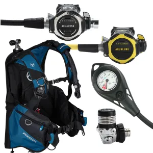 Aqualung Leg3nd Elite Stage 4 Regulator Set and Aqualung Axiom BCD Dive Package