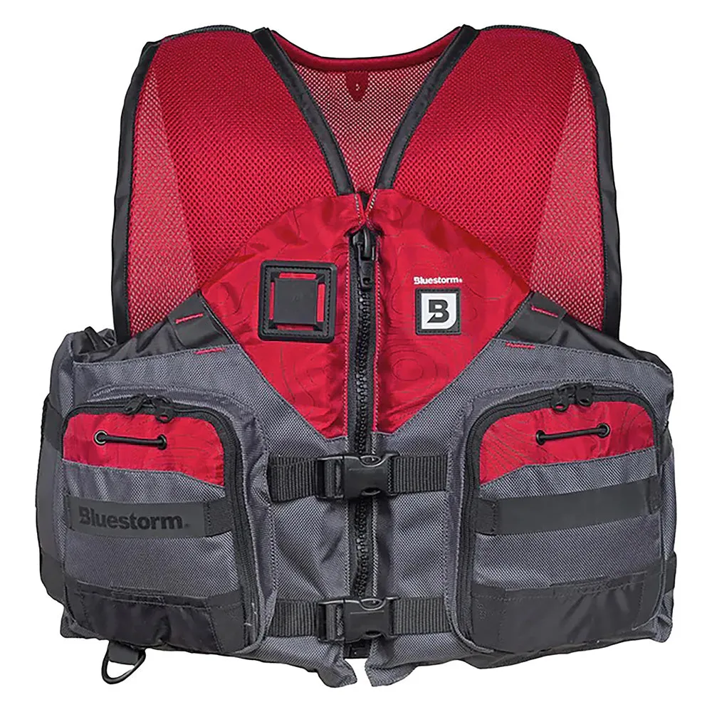 Bluestorm Sportsman Adult Mesh Fishing Life Jacket - Nitro Red - 2XL/3XL [BS-105-FDC-2/3X]