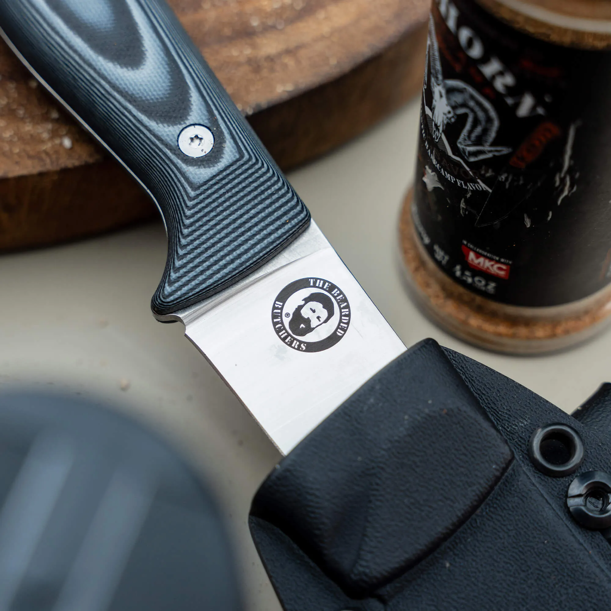 BREAKING BUTCHER KNIFE - BEARDED BUTCHERS EDITION - GREY/BLACK