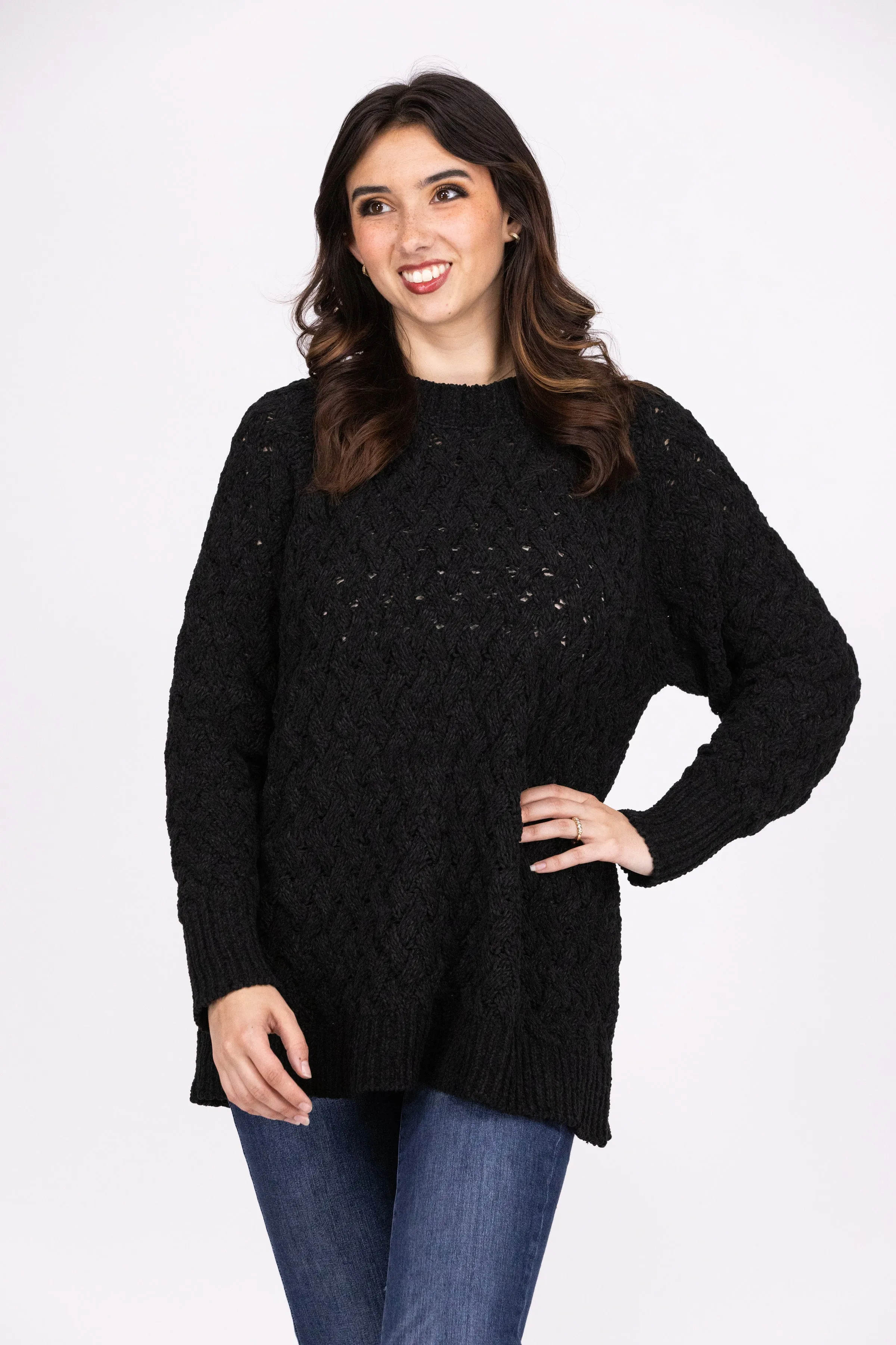 Cable Knit Cuddles Sweater