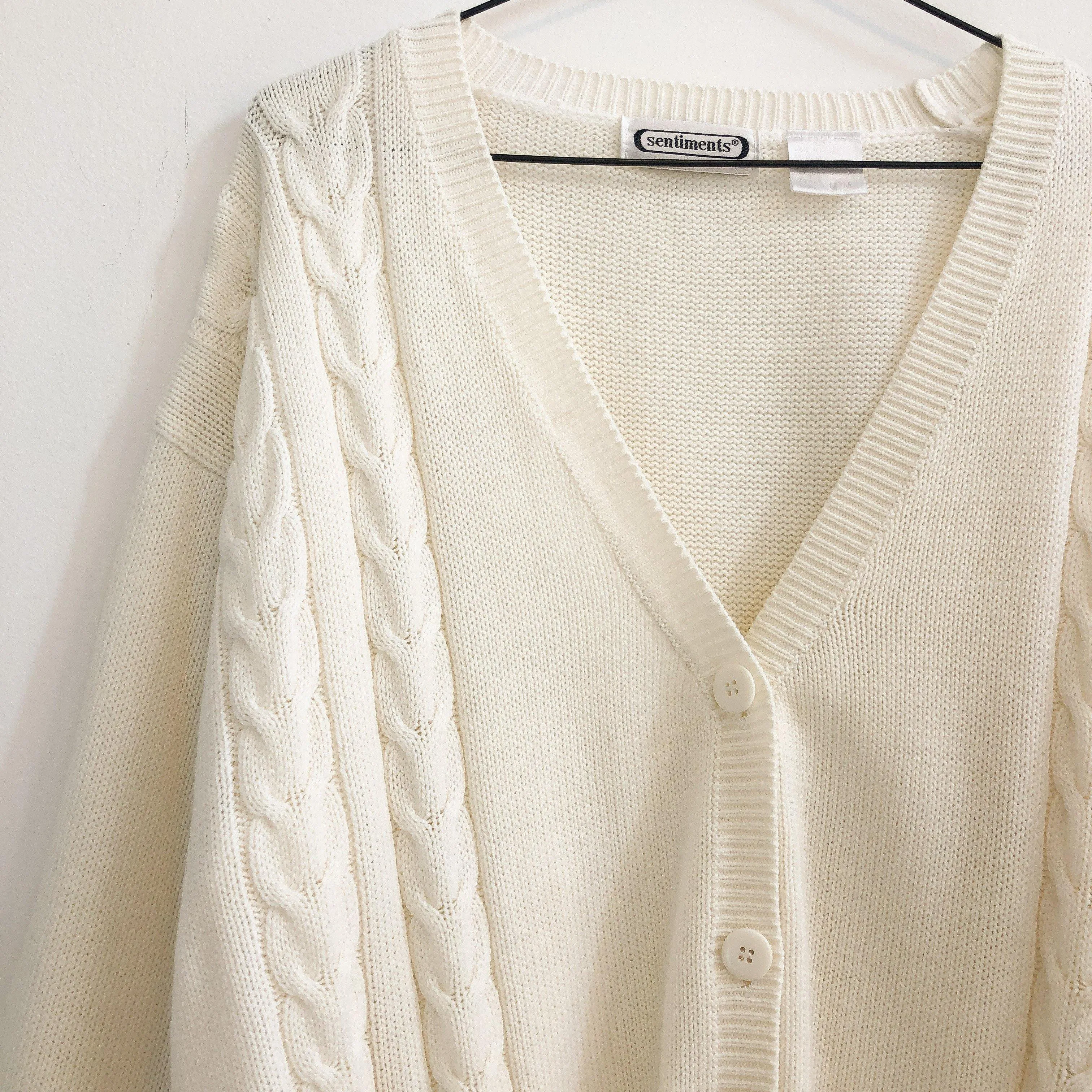 Cable Knit Oversized Cardigan