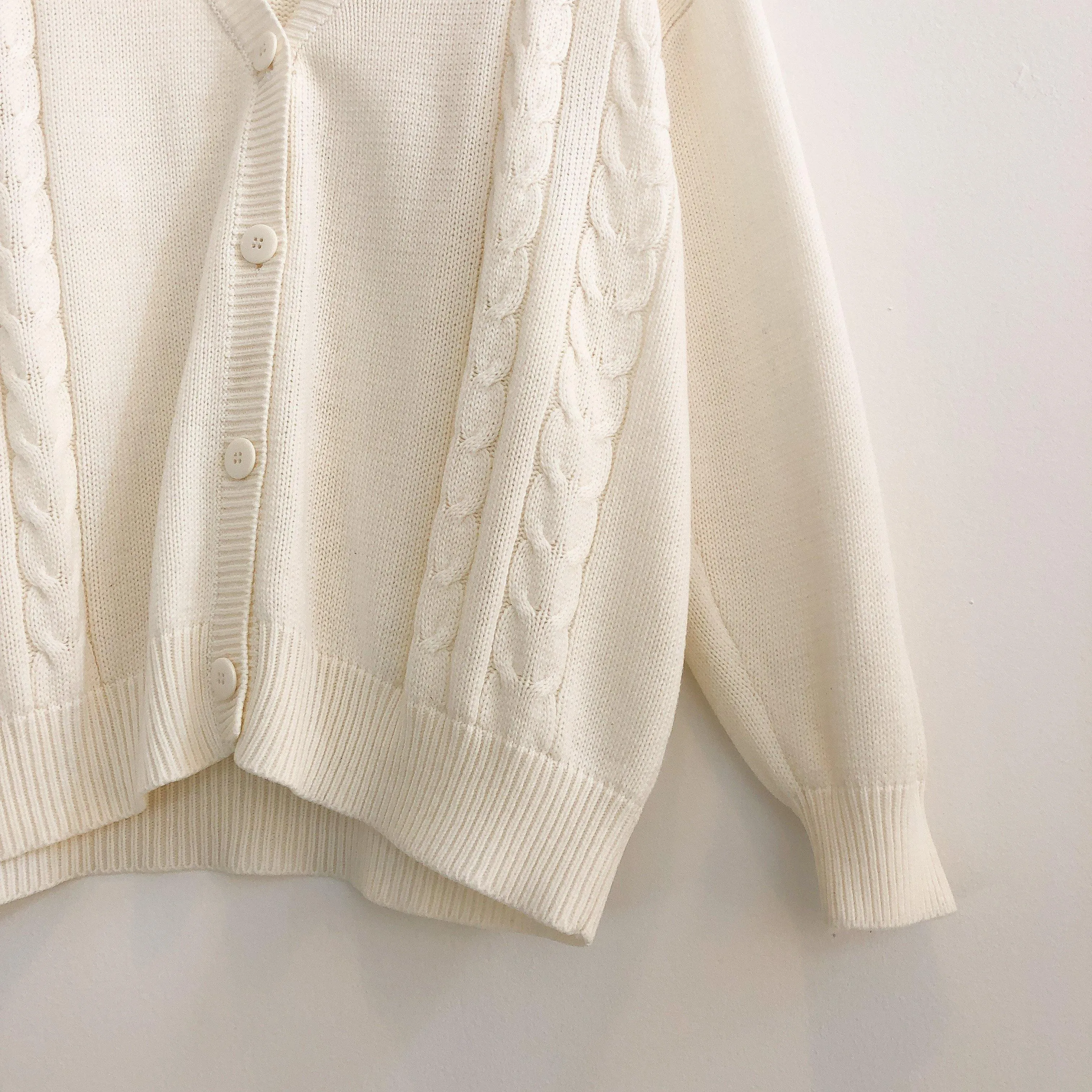 Cable Knit Oversized Cardigan