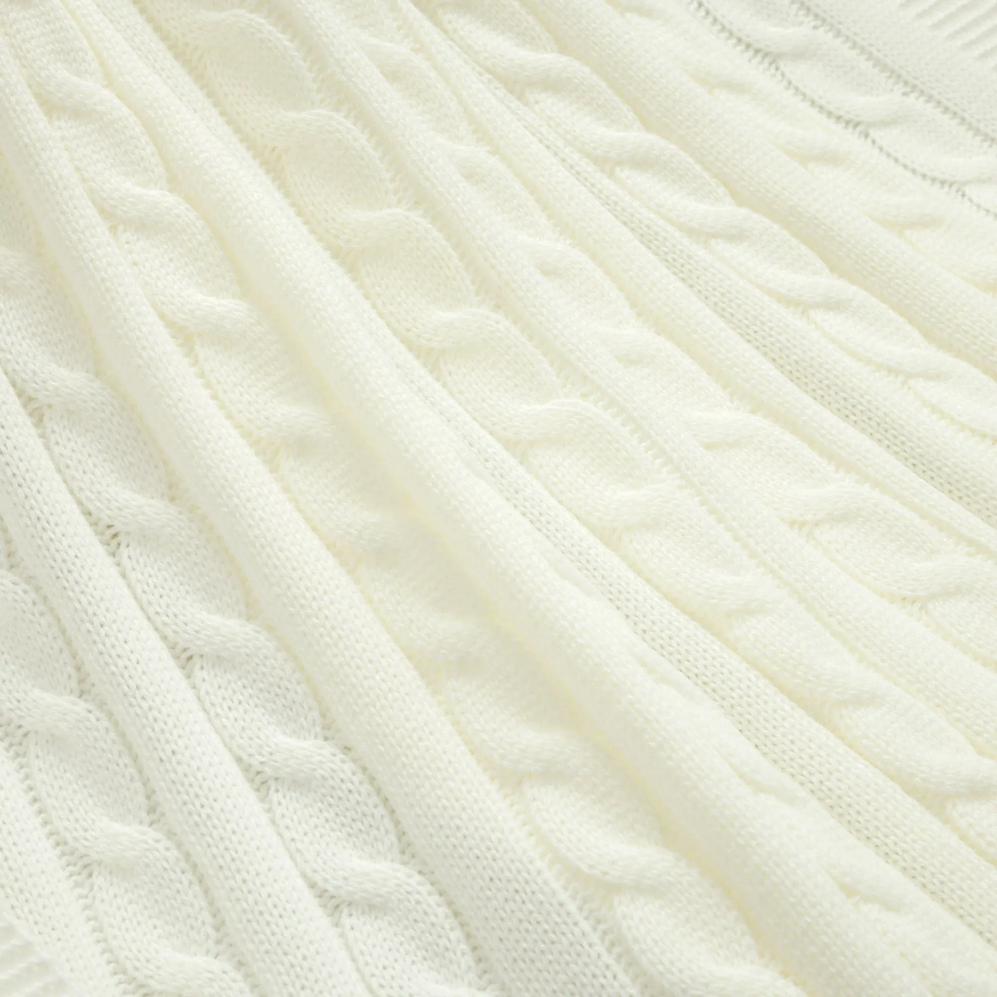 Cable Soft Knitted Blanket/Coverlet