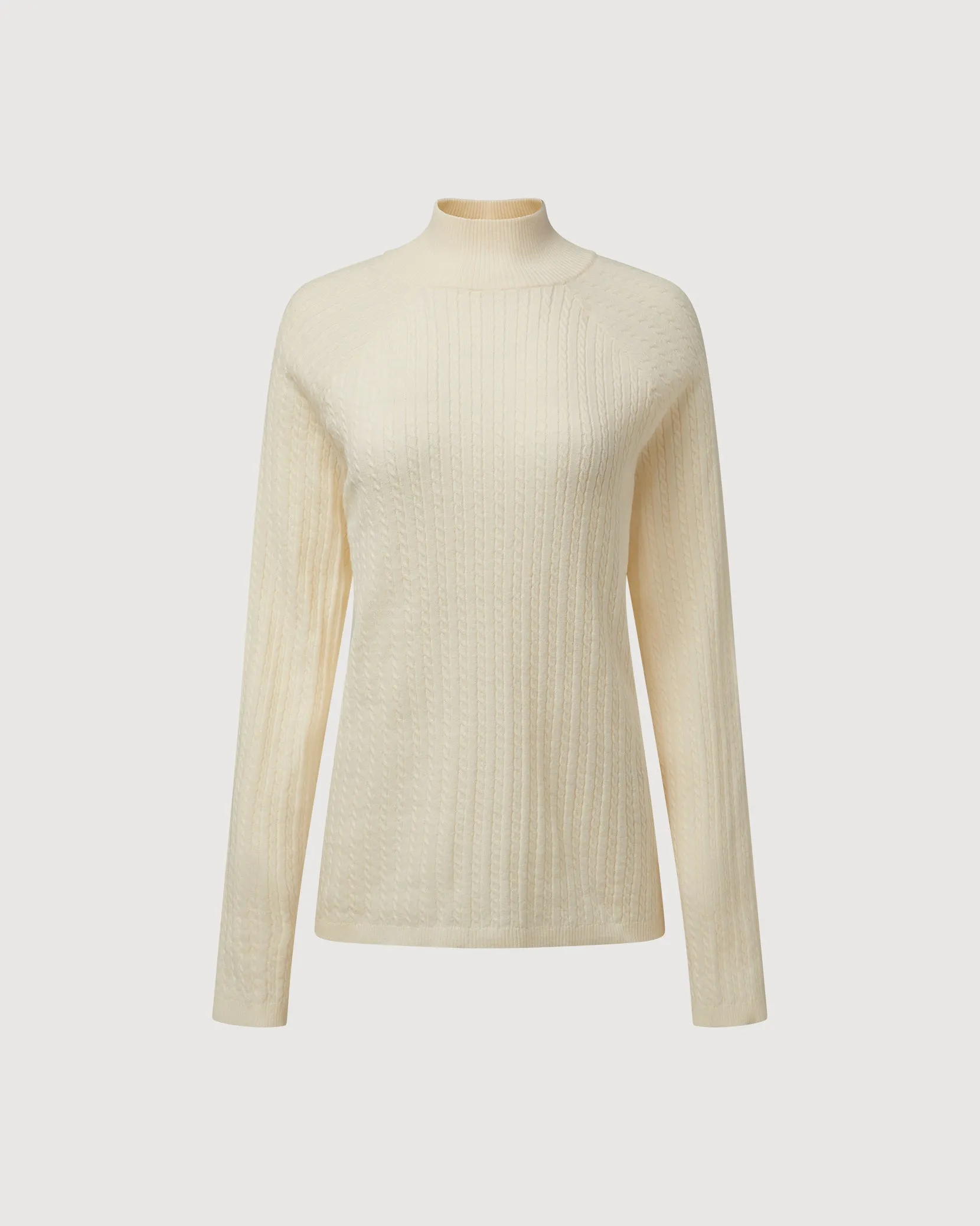 Cable Turtle Neck Sweater