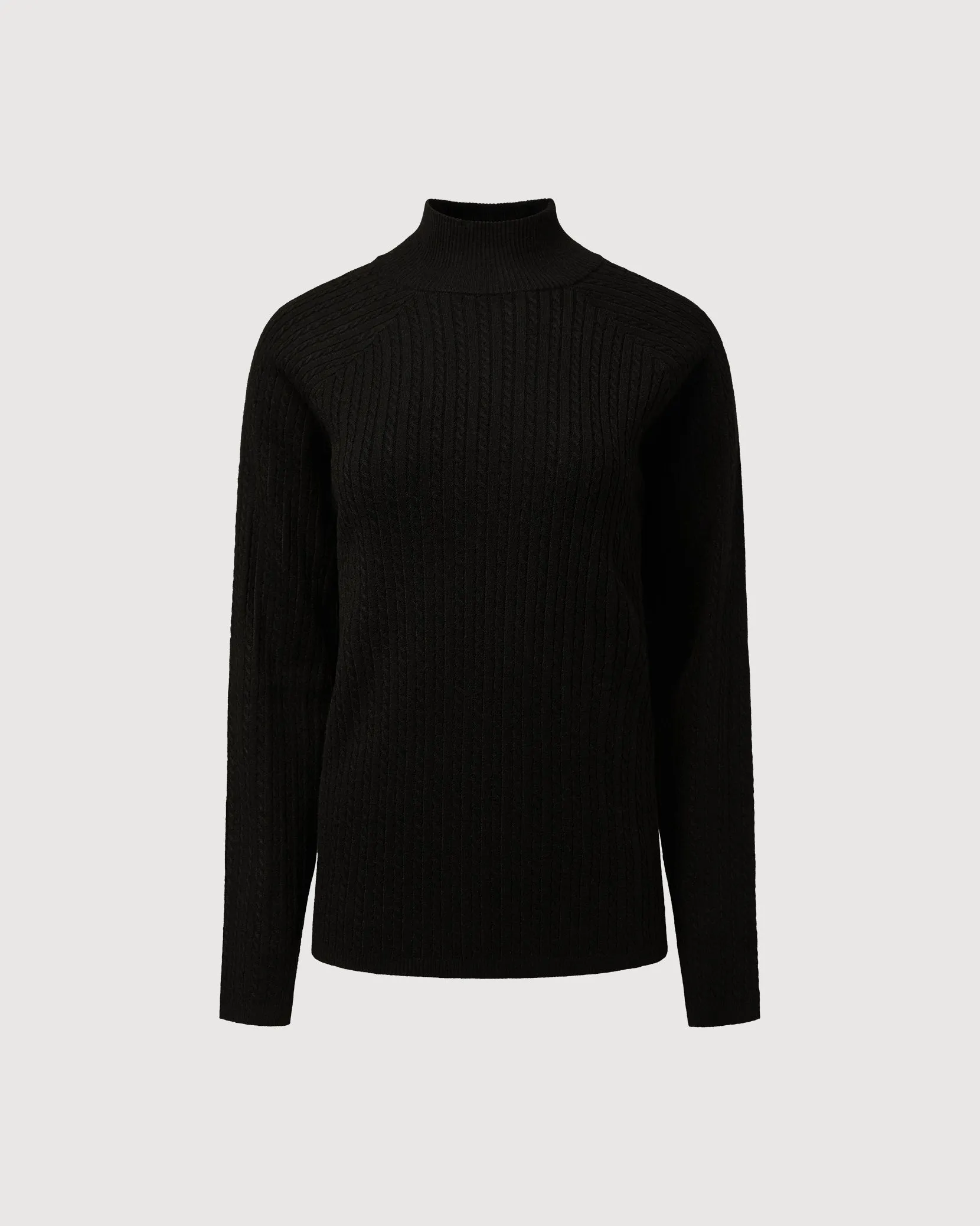 Cable Turtle Neck Sweater