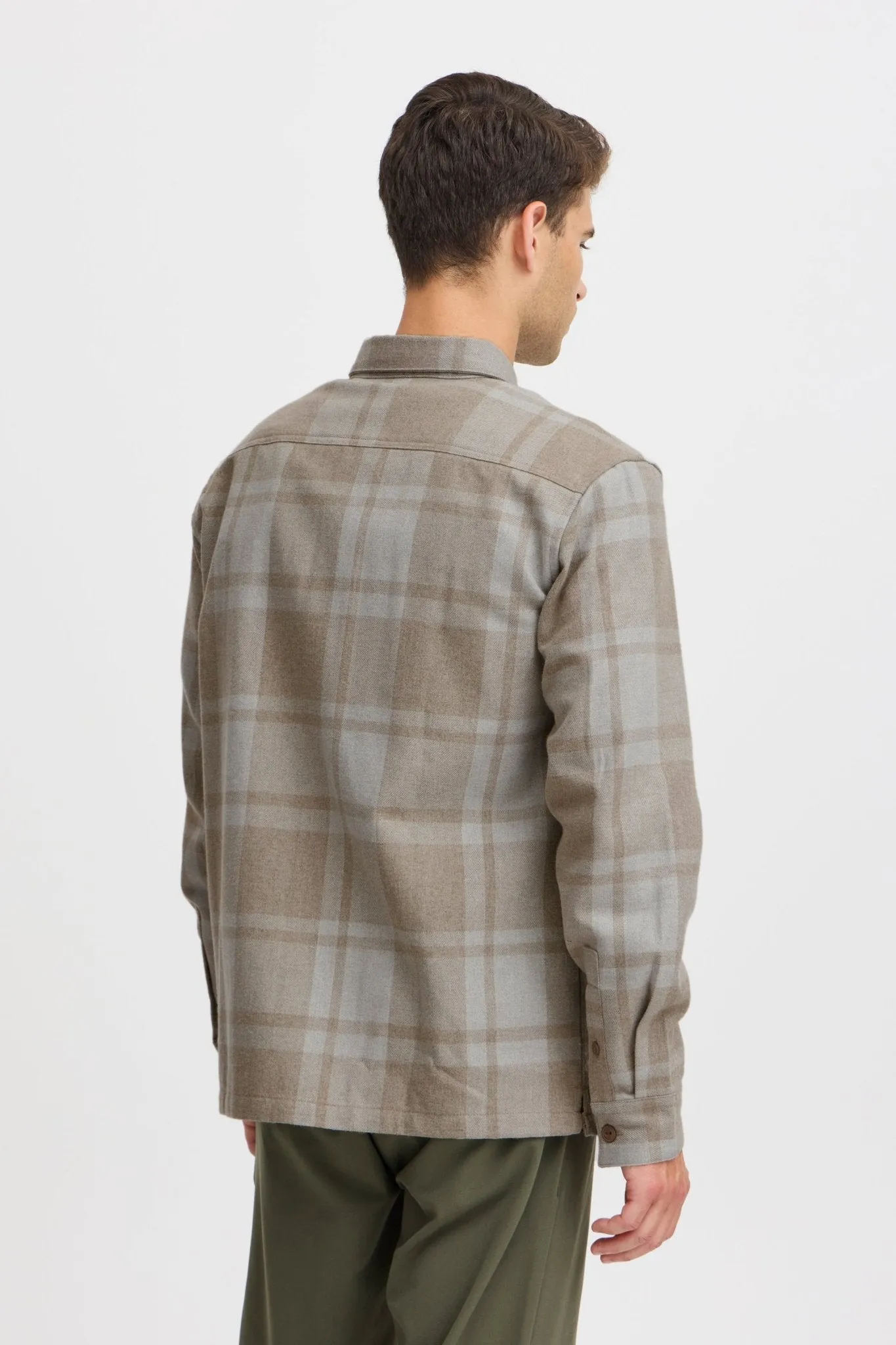 CASUAL FRIDAY - CFAUGUSTO LS checked overshirt - 20505191