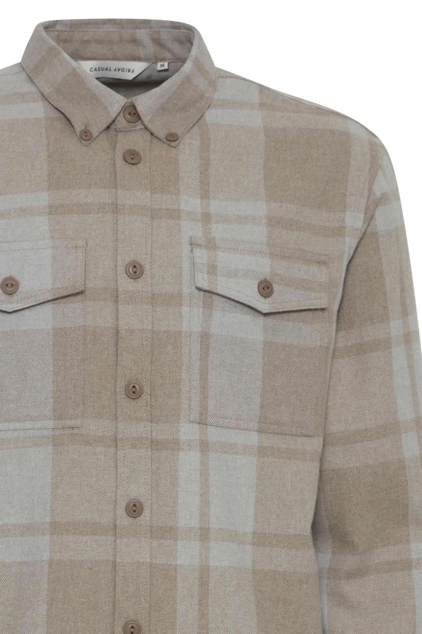 CASUAL FRIDAY - CFAUGUSTO LS checked overshirt - 20505191