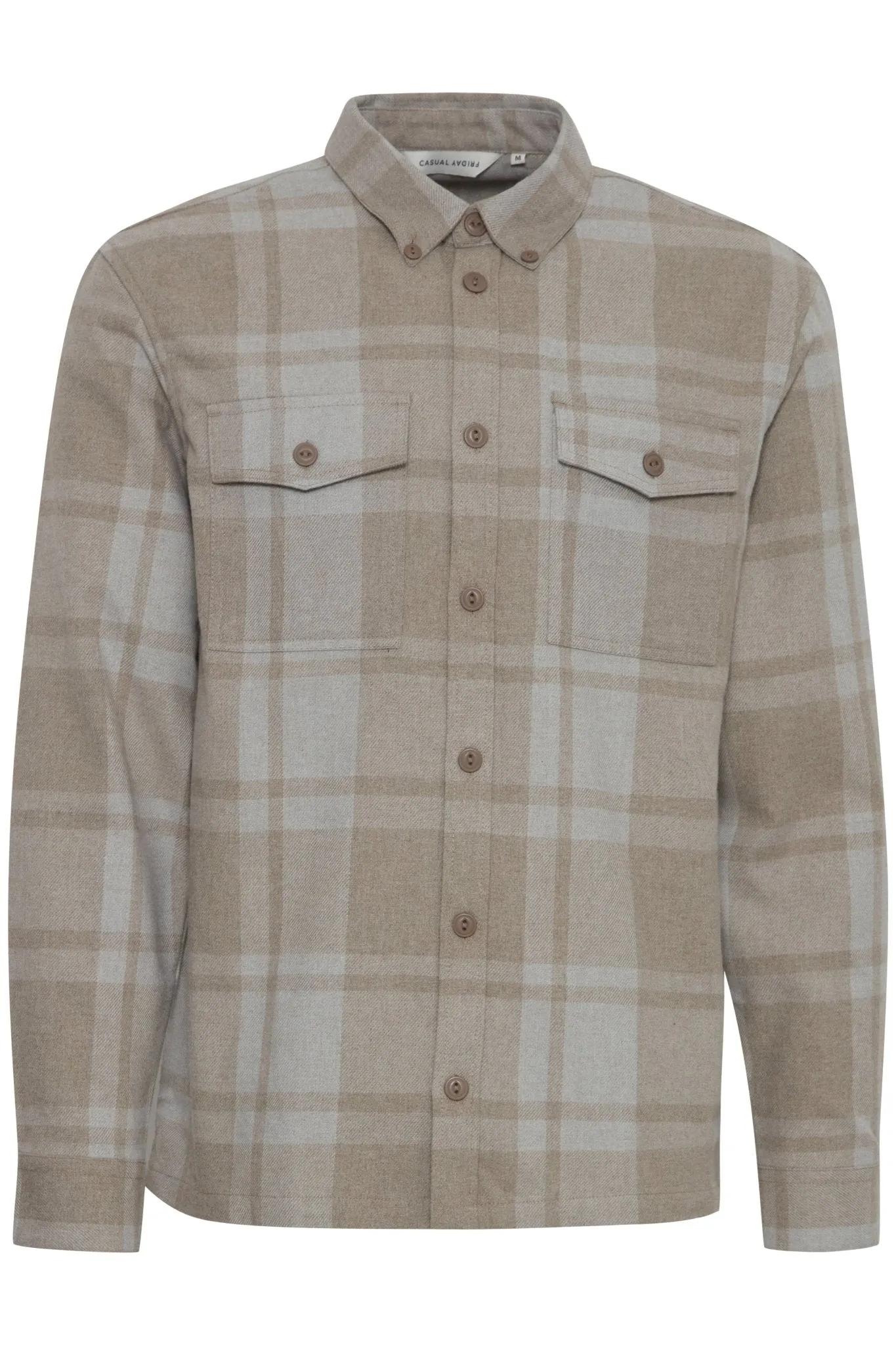 CASUAL FRIDAY - CFAUGUSTO LS checked overshirt - 20505191