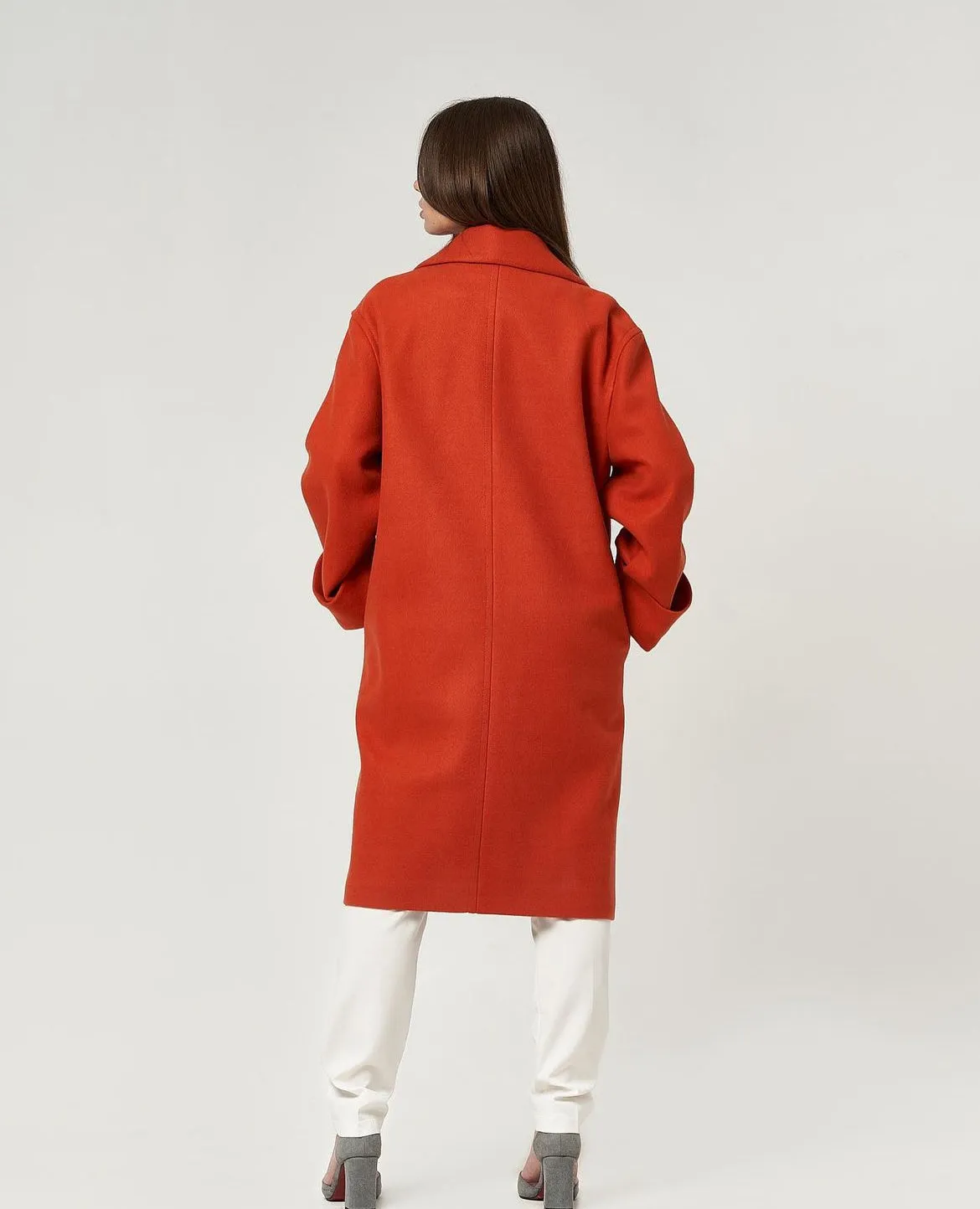 Cipriani Wool Blend Midi Overcoat