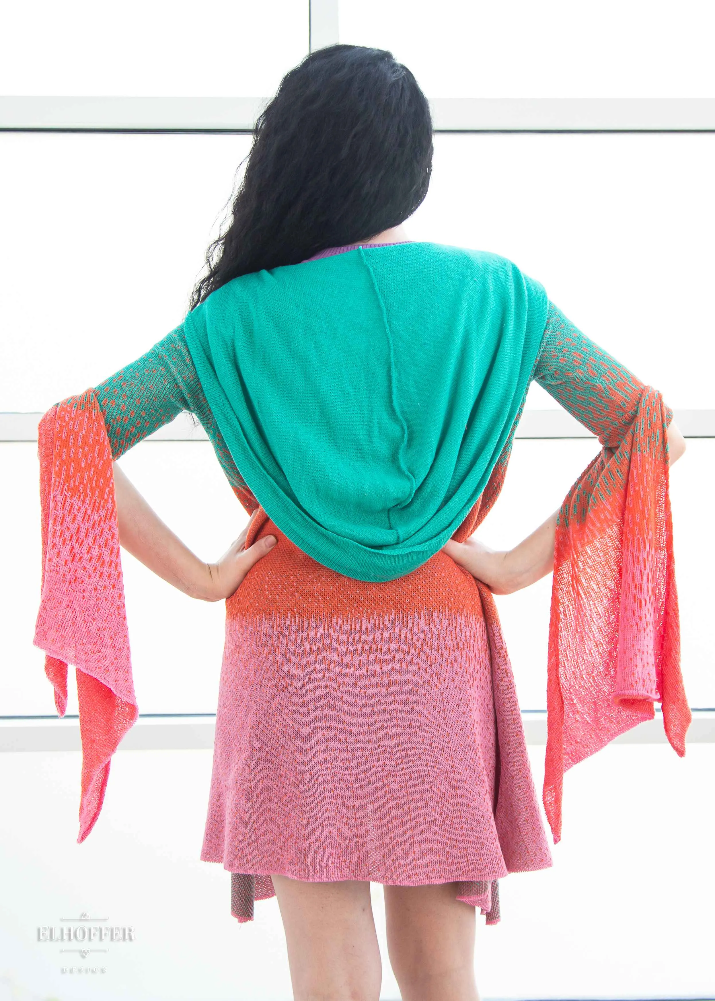 Essential Sunset Longline Cardigan - Sherbert Ombre