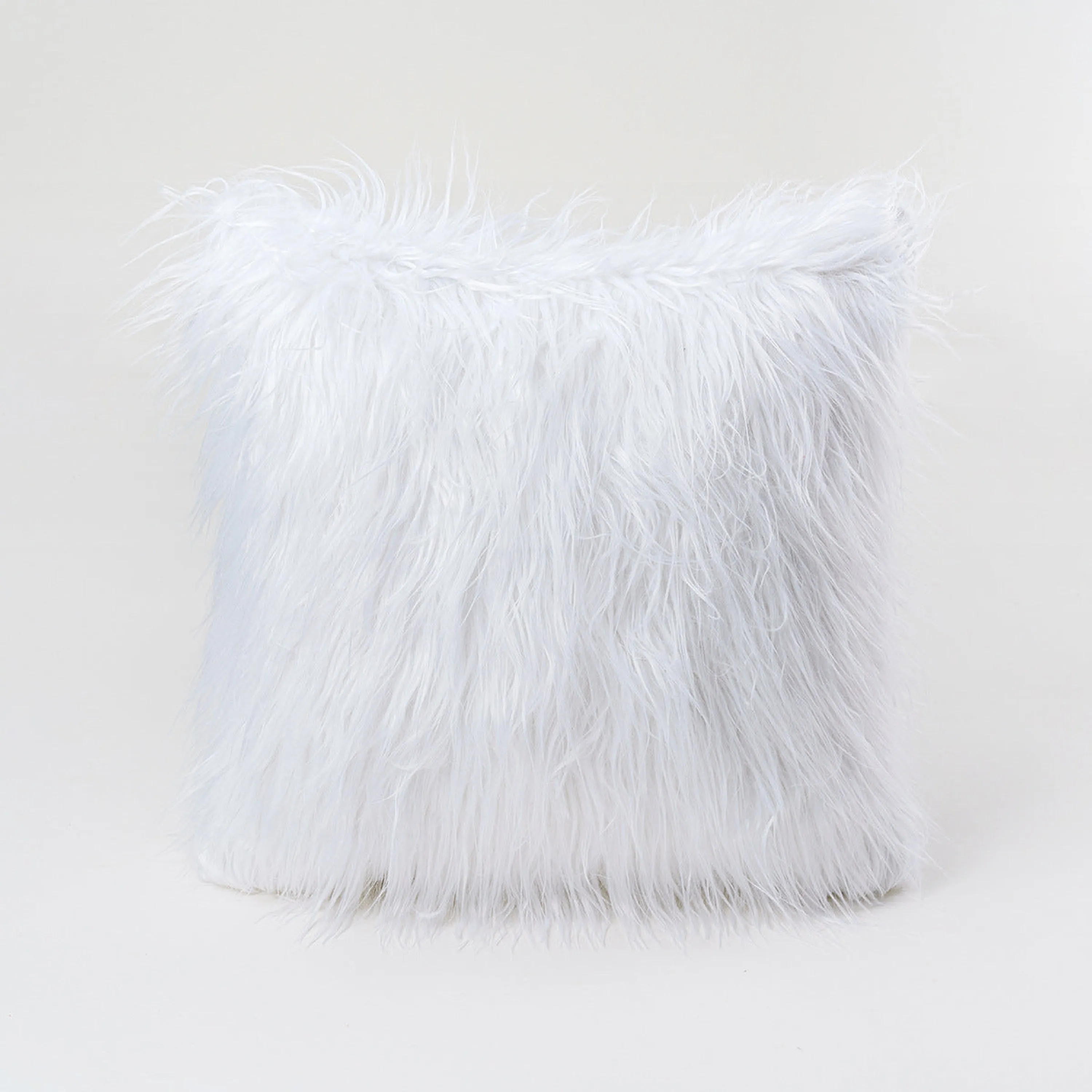 Furry Gradient Pillow Cover & Cushion / Black