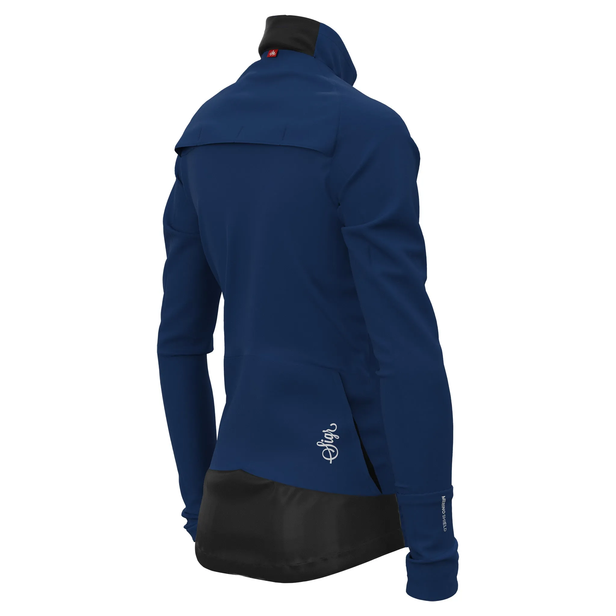 Gotlandsleden Tour Women's Blue Merino Softshell Cycling Jacket