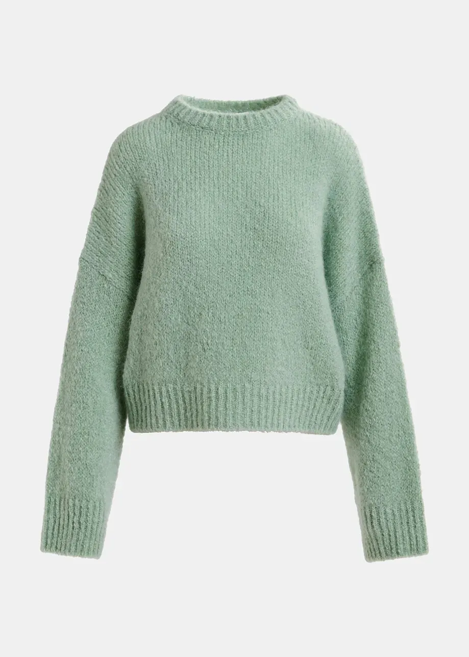 Griffin Knit Turtleneck - Light Green