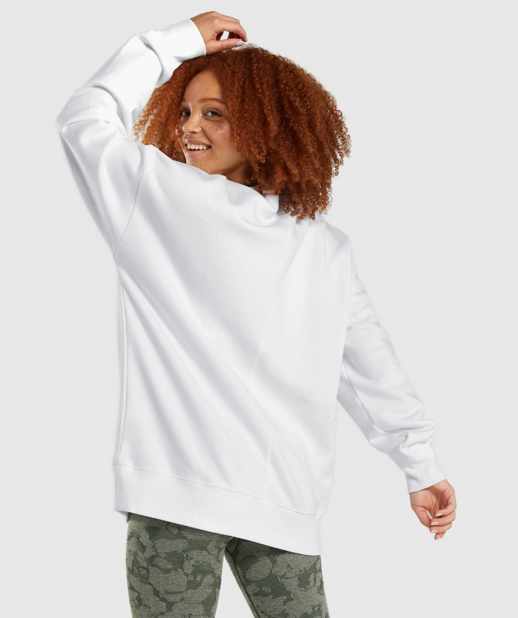 Gymshark Reset Unisex Crew Sweatshirt - White