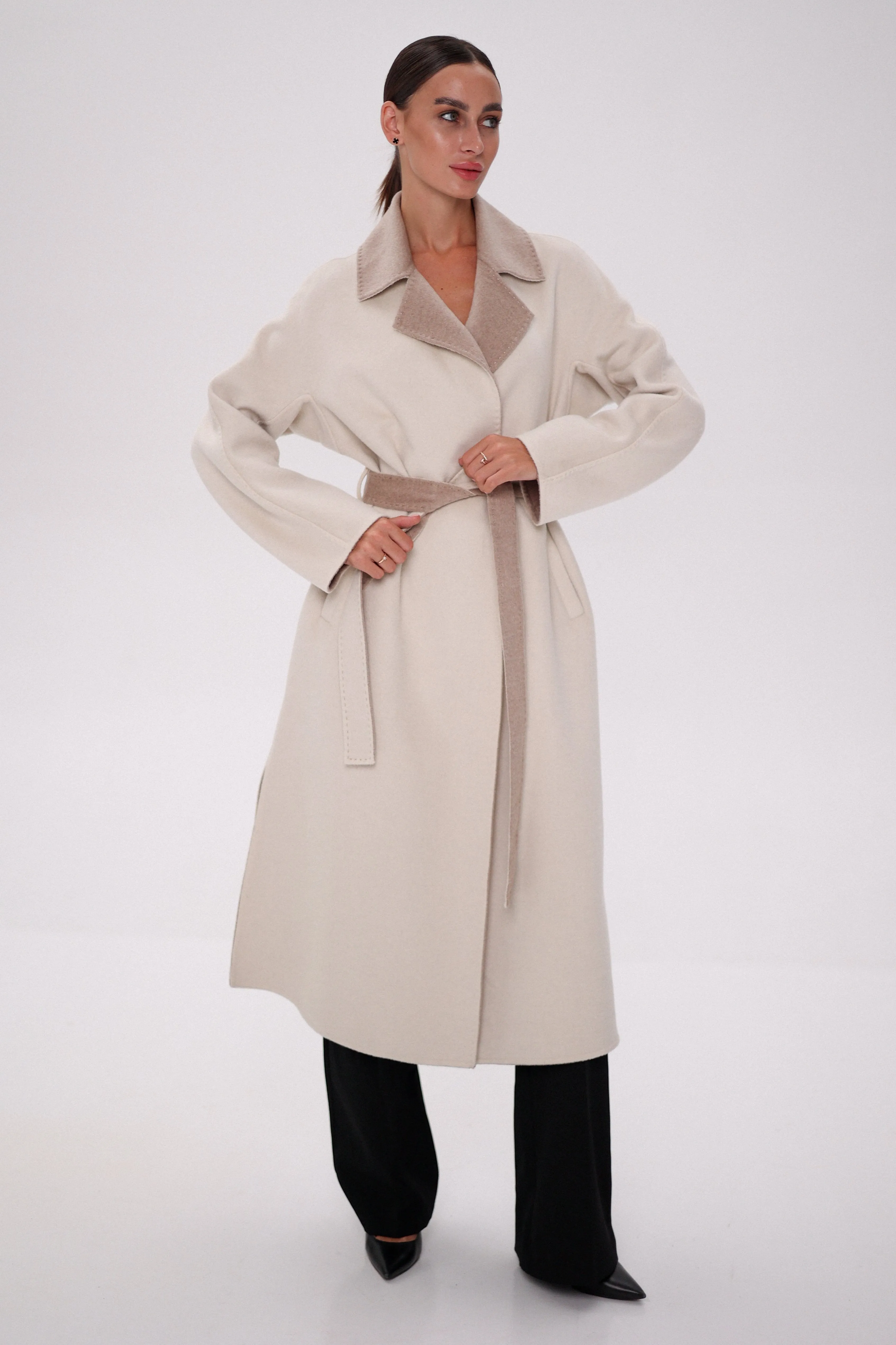 Montreal Double-Face Wraparound Overcoat