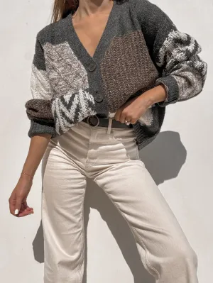 Muse Patchwork Knit Sweater