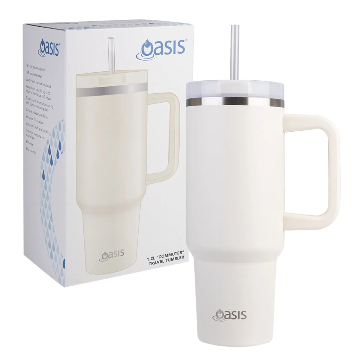 Oasis Commuter Tumbler Alabaster 1.2L