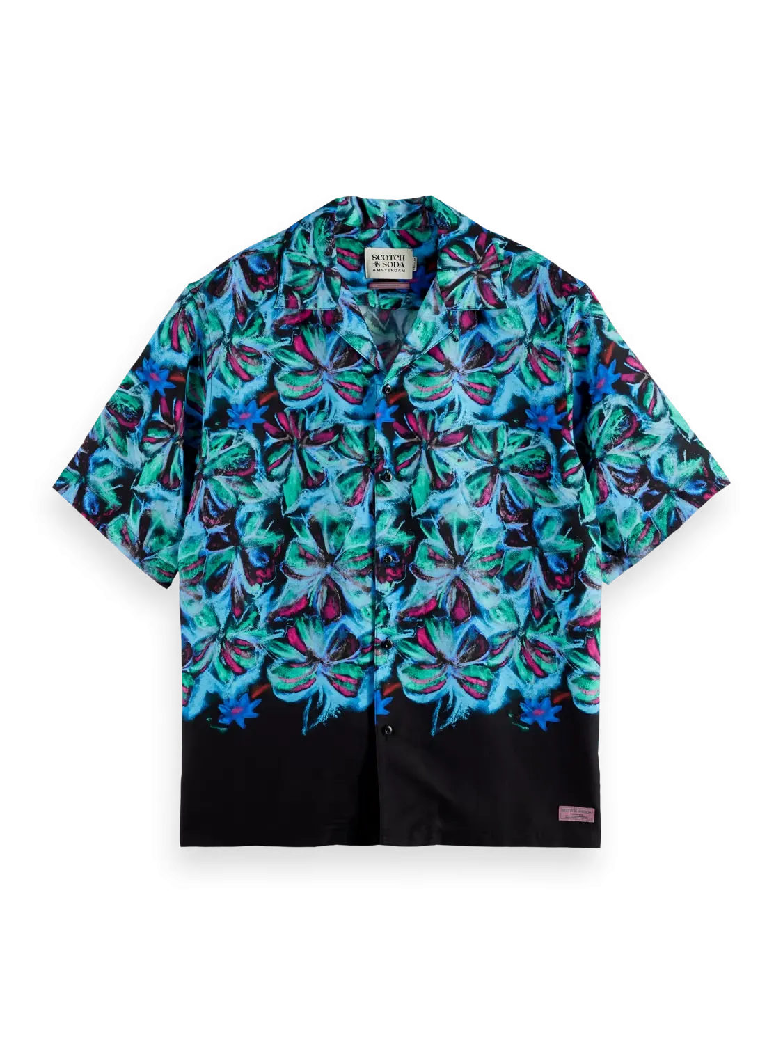 Relaxed-Fit Printed Tencel Shirt (Blue) - SS178740WI24410