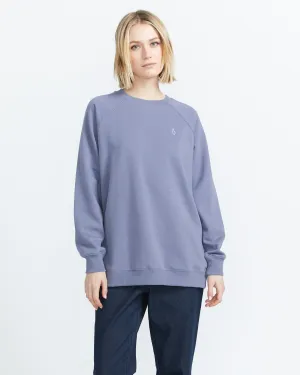 Stone Magic Boyfriend Crew Sweatshirt - Denim