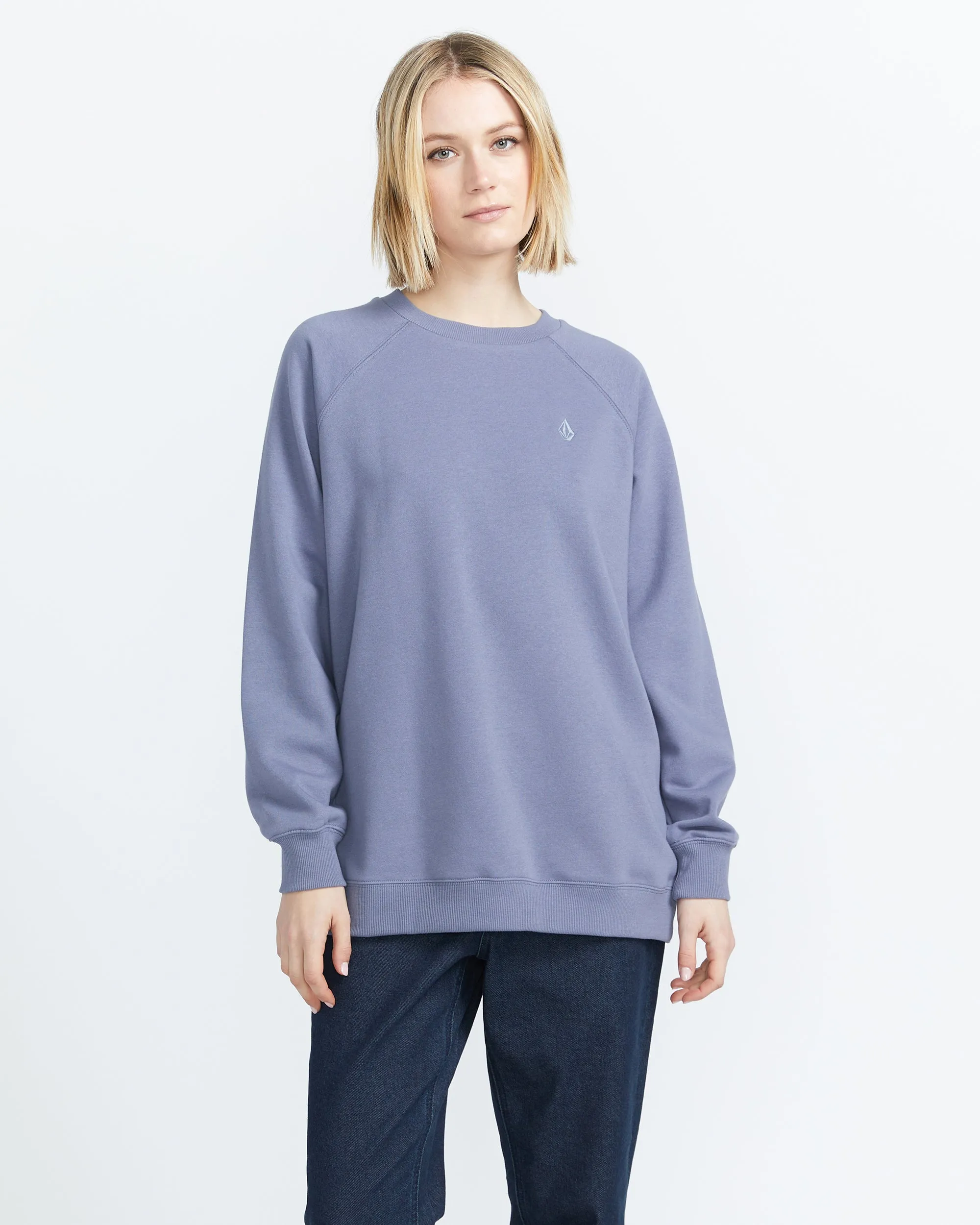 Stone Magic Boyfriend Crew Sweatshirt - Denim