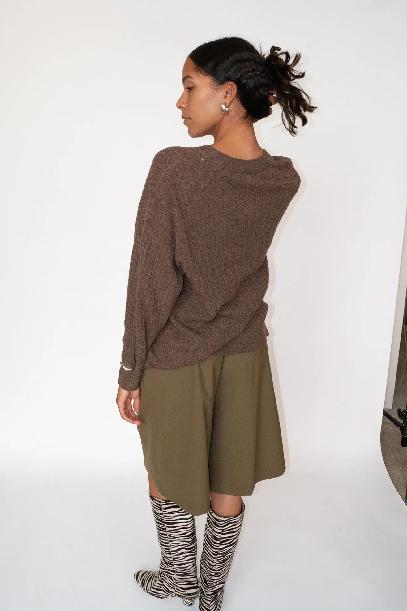 THE GARMENT, Como Oversized V-Neck, Espresso