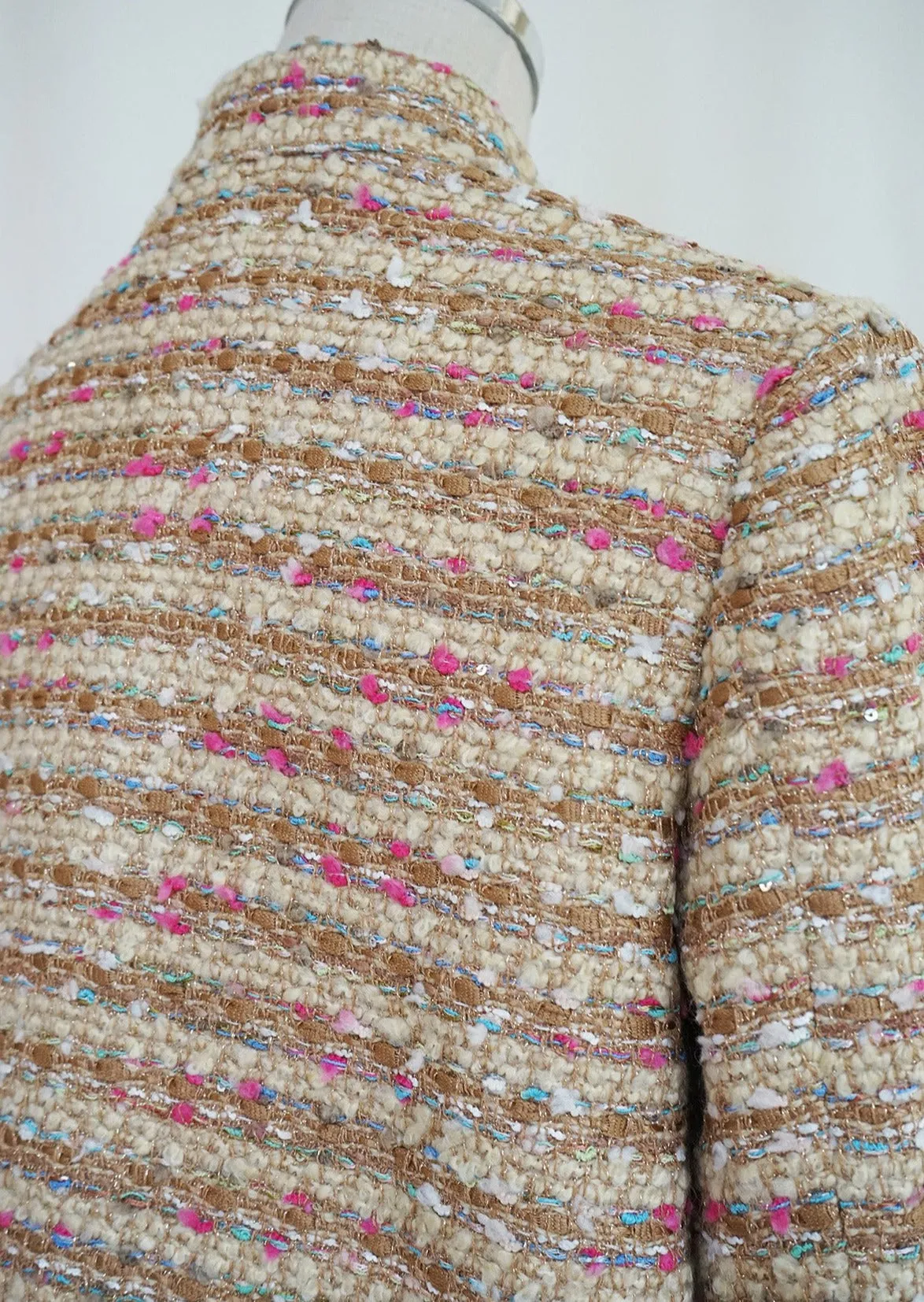 Tweed Tang Jacket (Beige/ Multi)