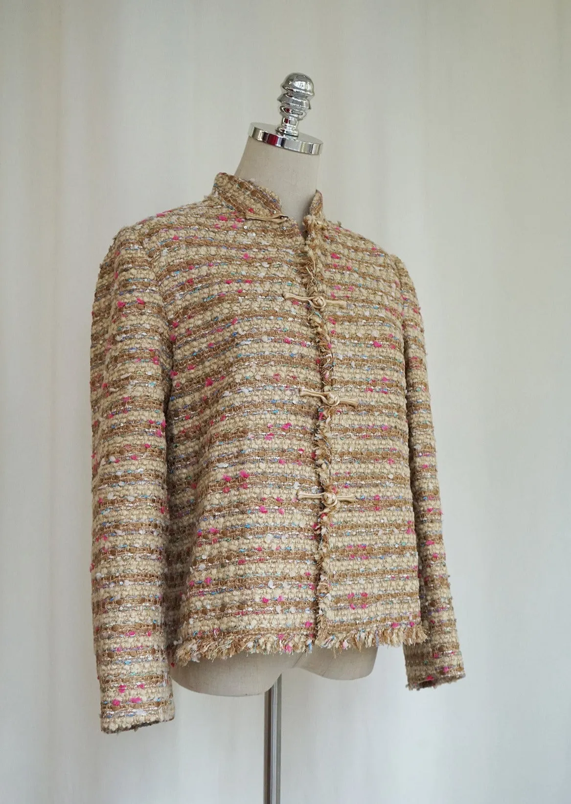 Tweed Tang Jacket (Beige/ Multi)