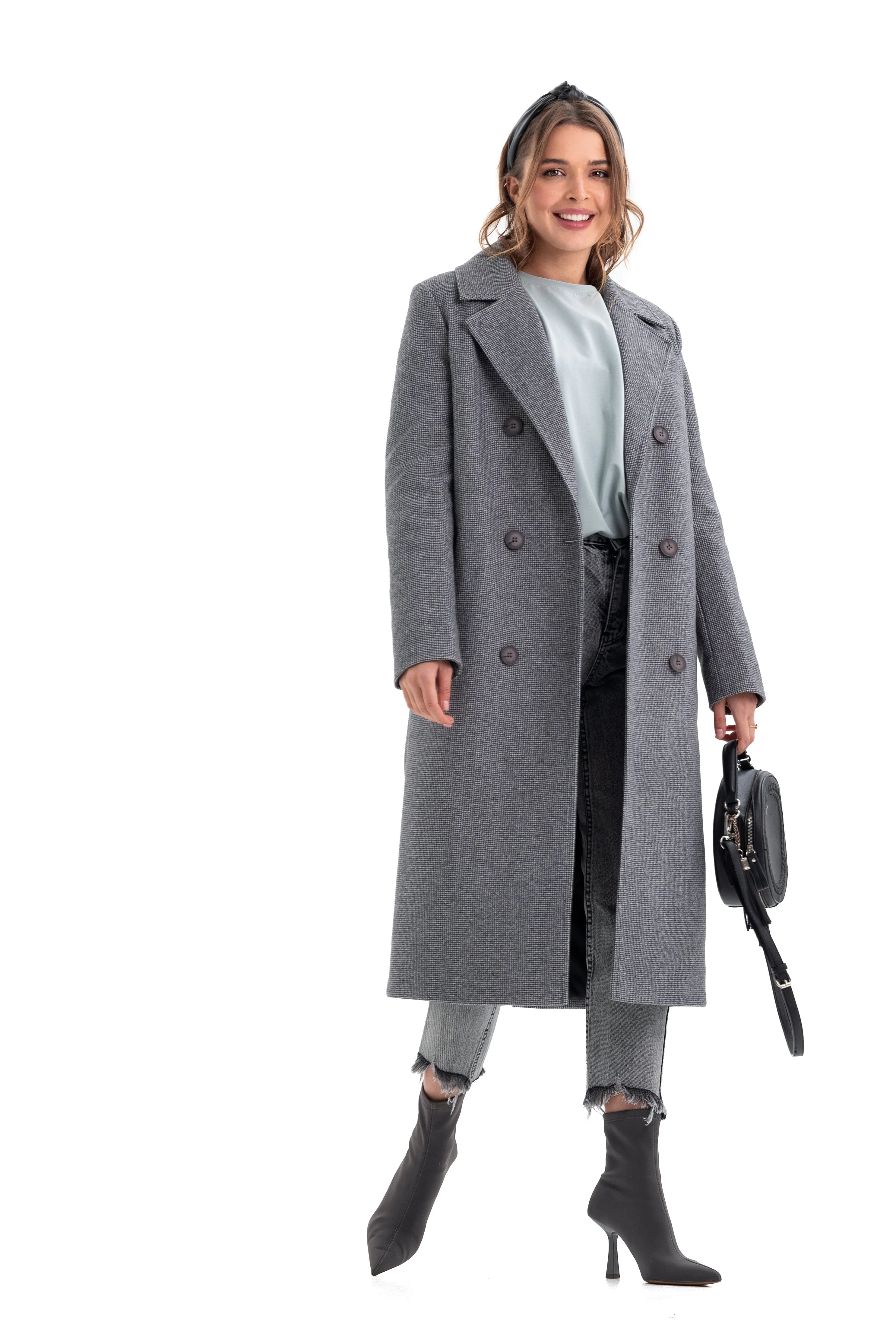 Zarina Classic Wool Blend Overcoat